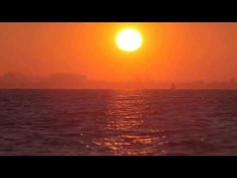 [10 Hours] Orange Sunset and Sea - Video & Audio [1080HD] SlowTV