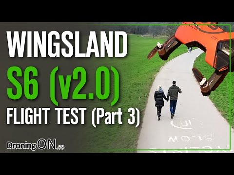 DroningON | Wingsland S6 v2 Flight Test - Indoor + Follow Me (Part 3)