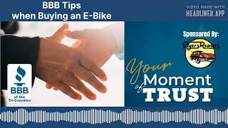 BBB Tips on Purchasing an E-Bike