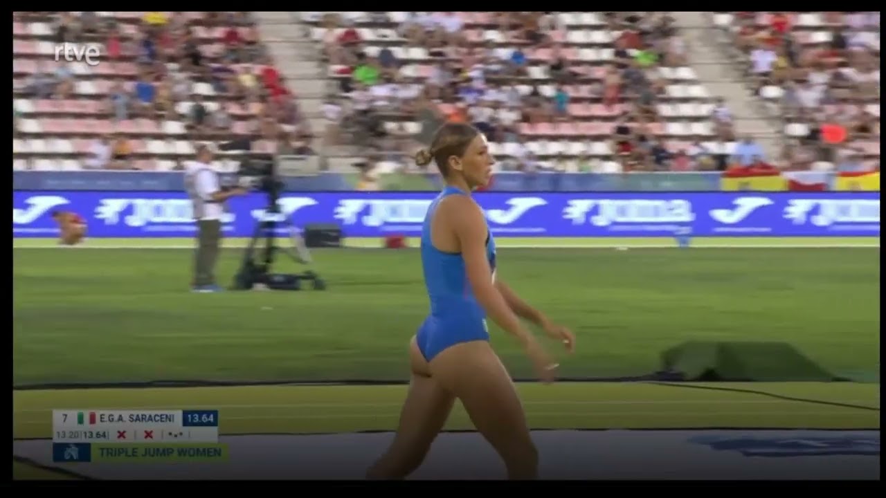 Erika Saraceni Italian Athlete Women's Triple Jump European Team Championships Madrid 2025 Athletics