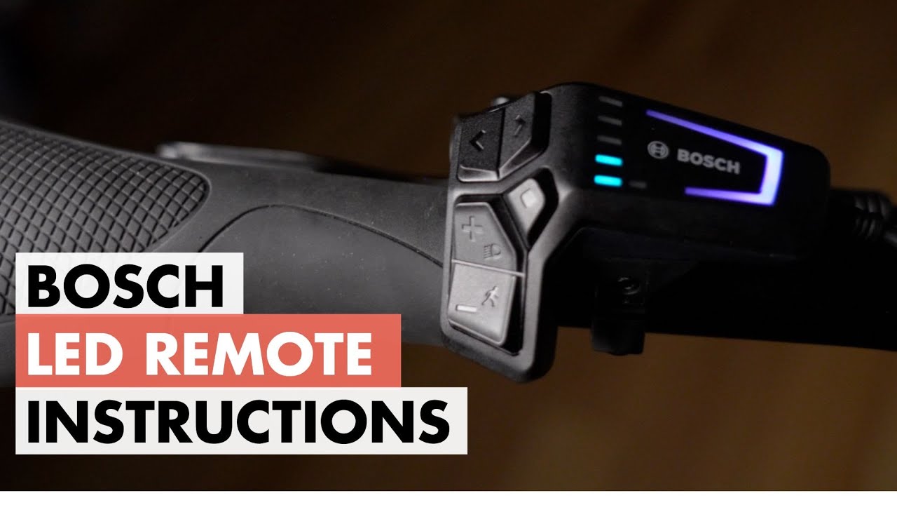 How to Use the Bosch LED Remote on eBike Smart System - YouTube