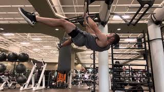 Straddle front lever hold (7 seconds)