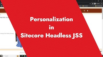 Personalization in Sitecore Headless JSS - Dynamic Personalization based on user behavior