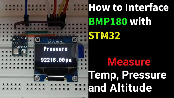 Interface BMP180 Pressure Sensor with STM32 || Temperature || Altitude || CubeIDE