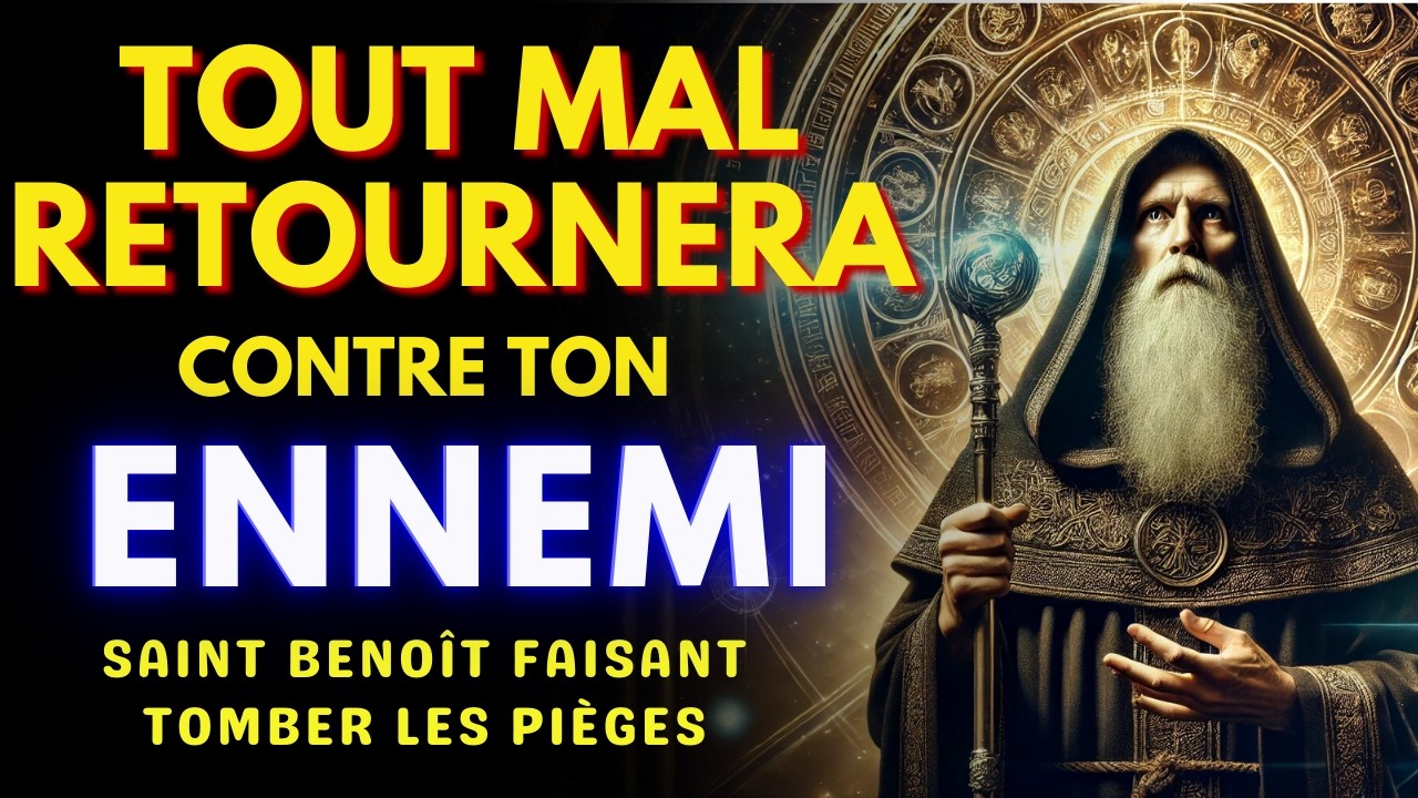 DÉTRUISE TES ENNEMIS 🙏 PRIÈRE à SAINT BENOÎT pour BRISER tous les PIÈGES AUJOURD’HUI