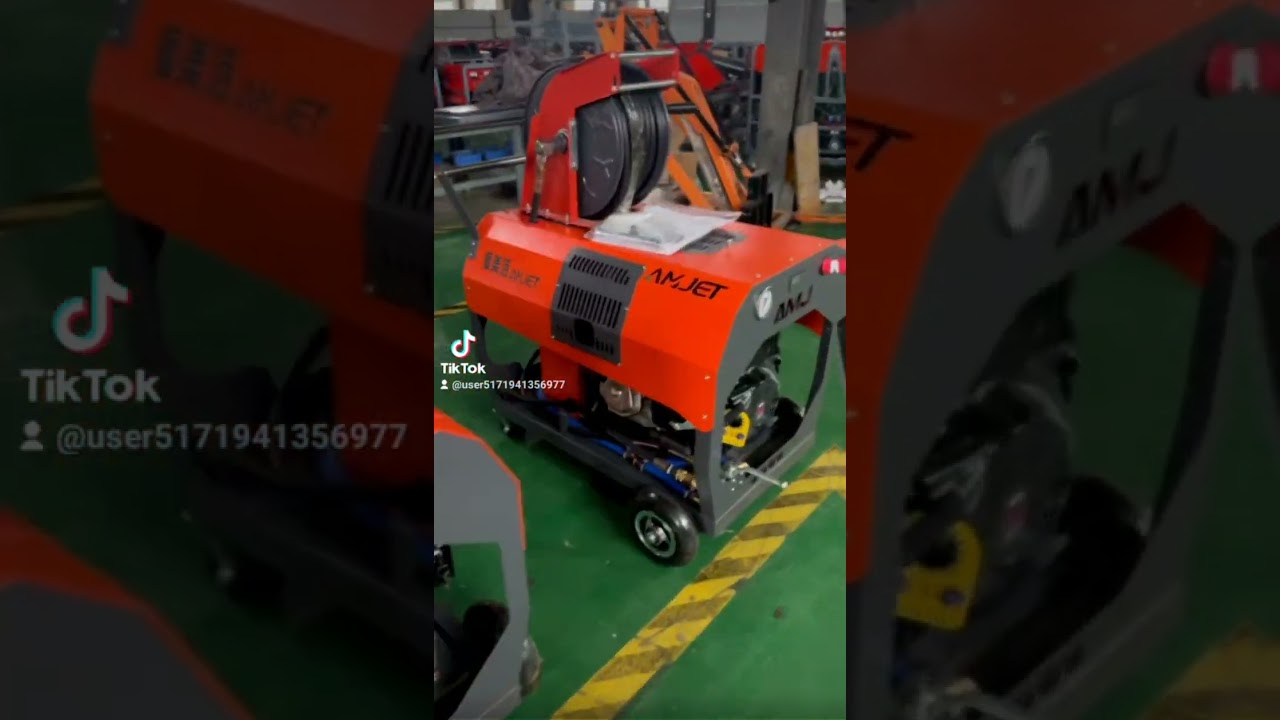 High pressure pipeline jetting machine