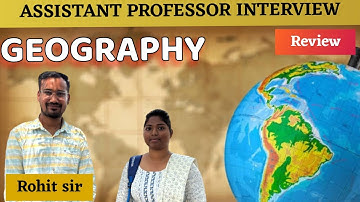 GEOGRAPHY ASSISTANT PROFESSOR INTERVIEW 2022 | MPPSC | SHRI SUNDARAM ACADEMY |Contact us 7000774517