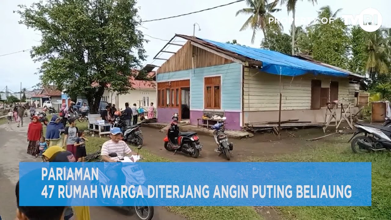 PARIAMAN 47 RUMAH WARGA DITERJANG ANGIN PUTING BELIAUNG YouTube