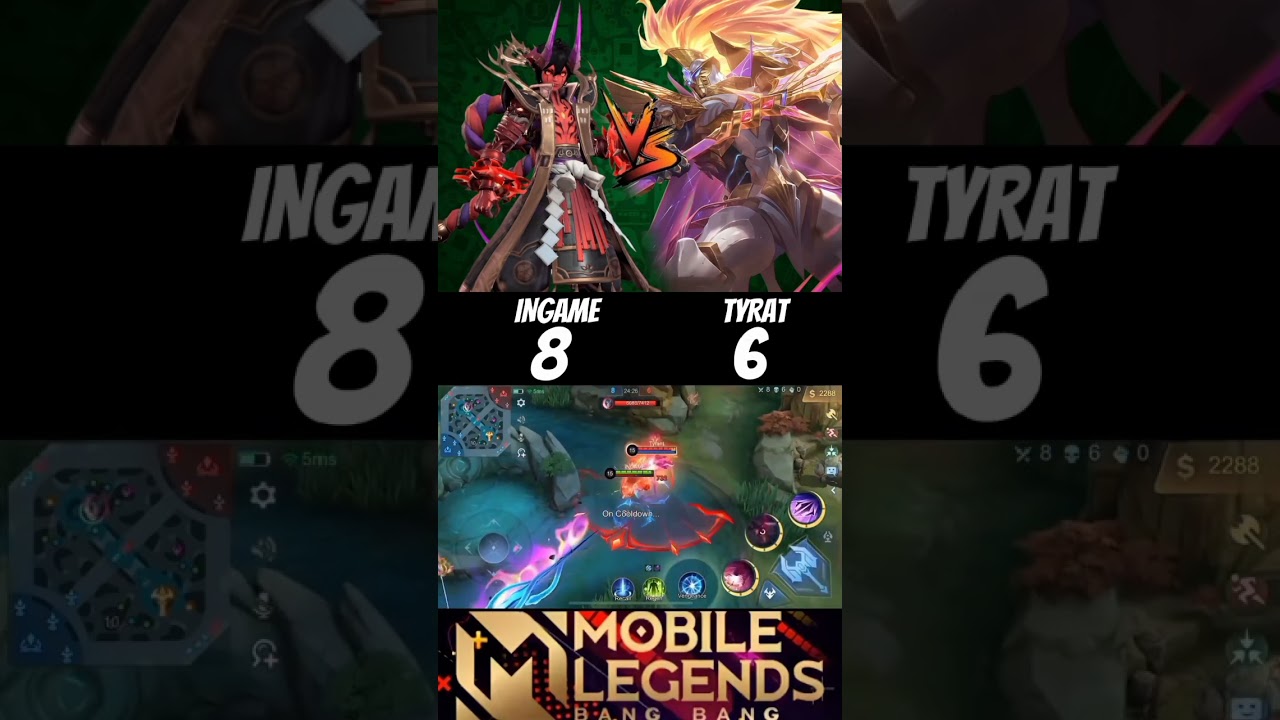 Ingame (dyrroth) vs Tyrant (alpha)🔥 (1v1) Who will be win🔥 Part -2 