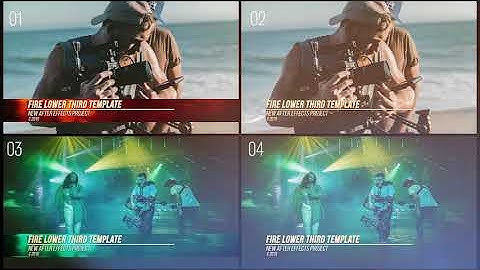 Fire Lower Thirds | After Effects Elements - Envato elements