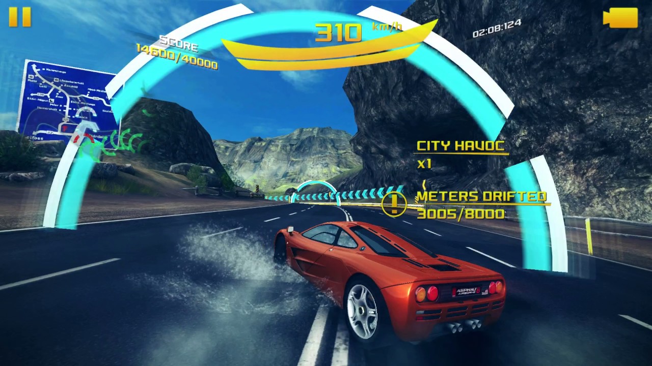 Asphalt 8: Airborne - Season 8 - Race 28 - Iceland - Gate Drift - Class S (Trainer on) (PC)