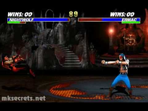 Ultimate Mortal Kombat 3 - Nightwolf - Spirit Beam Fatality 