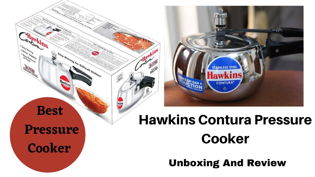 Hawkins Contura Stainless Steel Pressure Cooker 3litr unboxing and