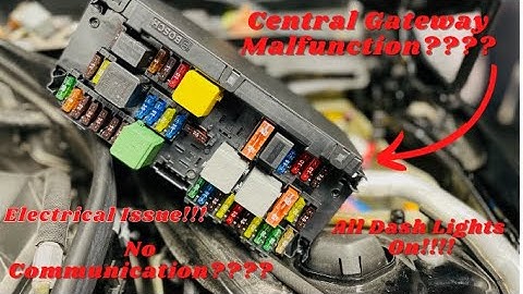 2012 Mercedes W204 Central Gateway Fault!! No communication!! All dash lights on! The solution!