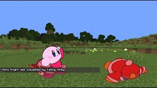 Kirby Falls Into Minecraft