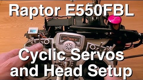 TT Raptor E550FBL Cyclic Servos and Head Setup