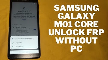 Samsung Galaxy M01 Core M013F frp bypass Android 10 without pc