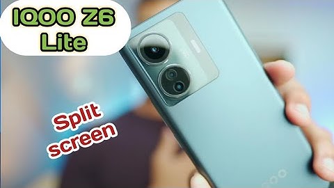 How To Enable Split Screen In Iqoo Z6 Lite, Iqoo Z6 Lite,Dual Screen Create Split Screen