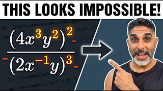 Most People Get This Exponent Problem Wrong | simplify this:  (4x³y²)² / (2x⁻¹y)³