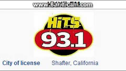 KKXX-FM Hits 93.1 Shafter, CA TOTH ID at 10:00 p.m. 7/27/2014