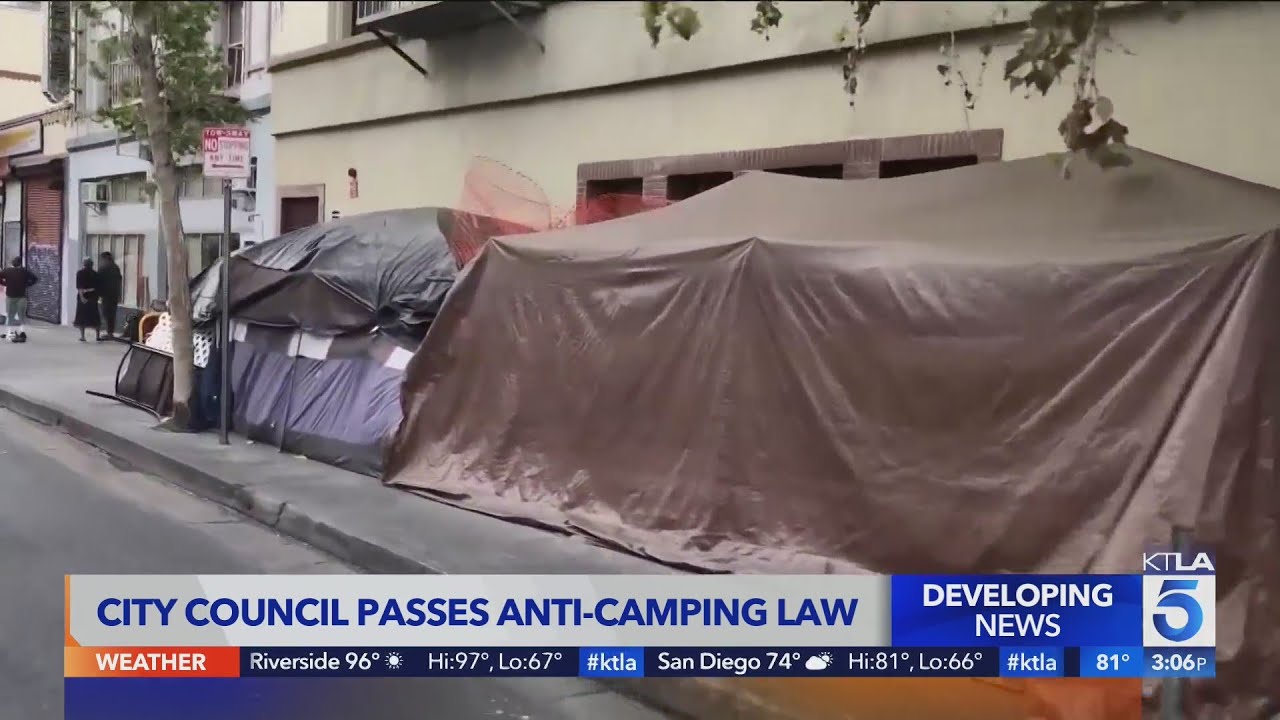 Los Angeles Passes Measure Limiting Homeless Encampments