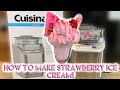 HOW TO MAKE STRAWBERRY ICE CREAM | HOMEMADE!