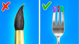 GENIUS ART IDEAS AND PAINTING HACKS YOU SHOULD TRY