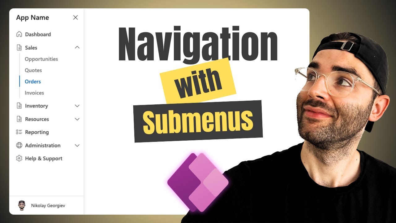 Navigation with Submenus in Power Apps