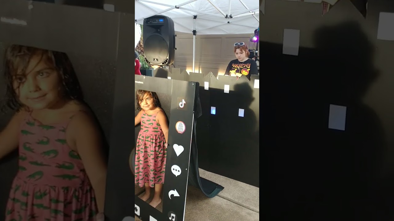 Houston DJ Party unexpected activities including TikTok photo prop at Jersey Village birthday party