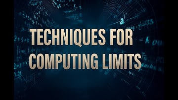 Section 2.3 Techniques for Computing Limits