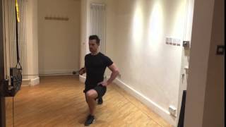Reverse Lunge to SA Cable Row At Bottom