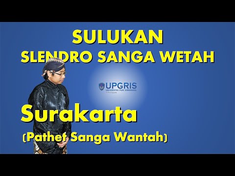 VERSI 1 SULUK PATHET SANGA WANTAH GAYA SURAKARTA SANGSAYA DALU ARARAS