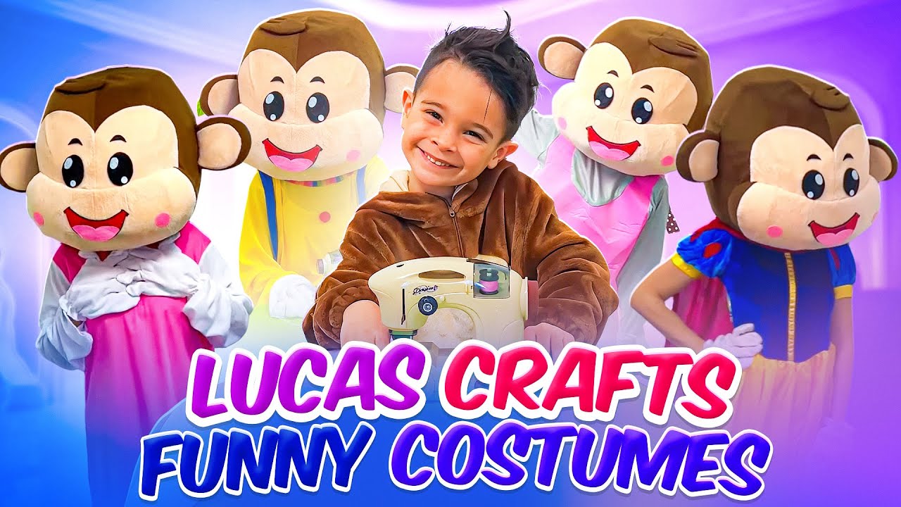 Lucas Crafts Funny Superhero & Monkey Costumes: Fun Kids Cartoon