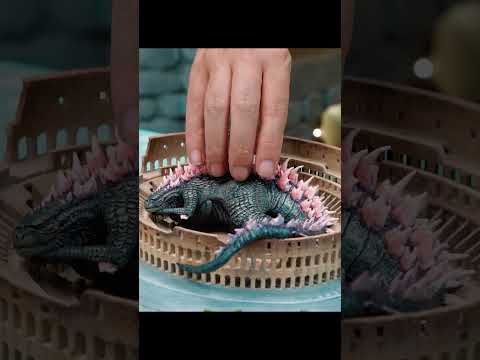 How To Make Diorama Godzilla Sleeping in The Colosseum With Polymer Clay Sculpting