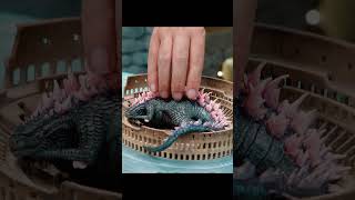 How To Make Diorama Godzilla Sleeping in The Colosseum With Polymer Clay Sculpting Resimi