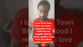 Warren spellen I love Fruit Town Brim my Hood I represent