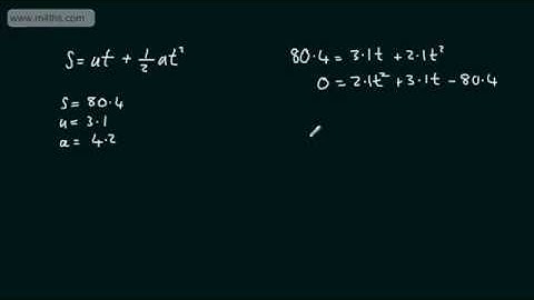 Core 1 - Quadratic Functions (3) Using the Quadratic equation to solve