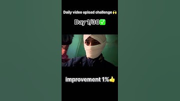 Daily ￼ video upload challenge, day 1/30✅