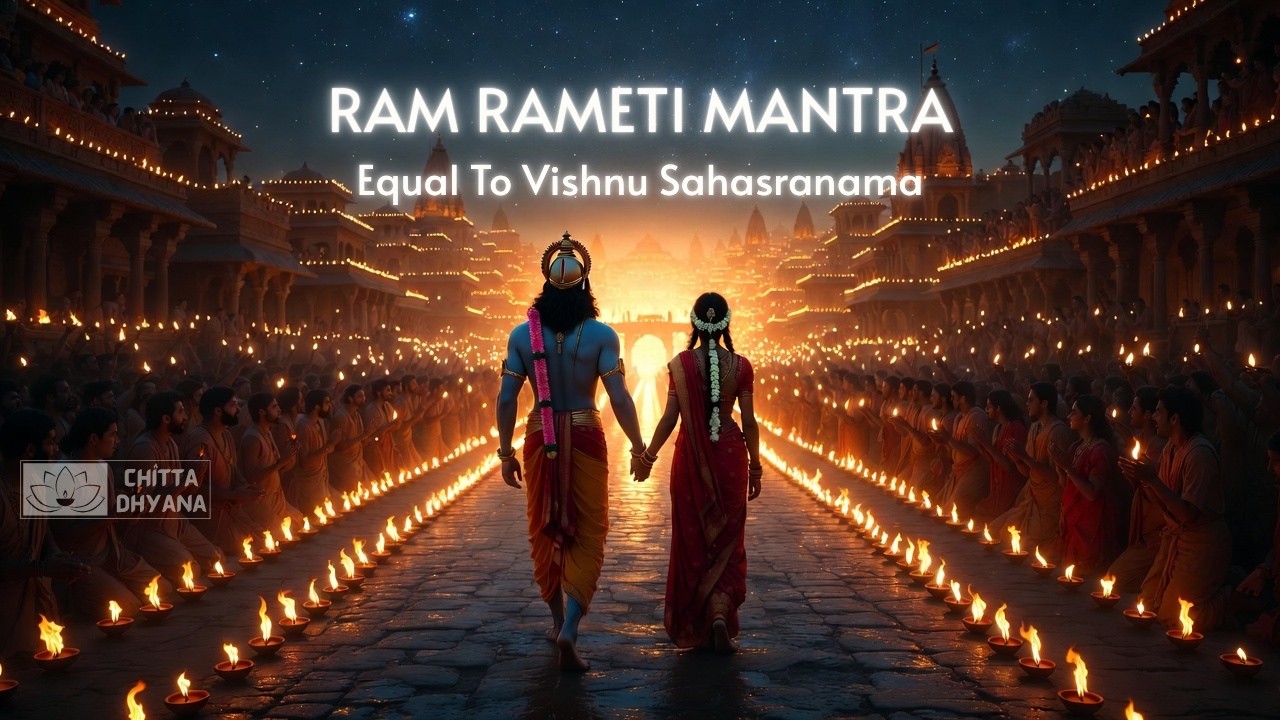 Ram Rameti Rameti | राम रामेति रामेति - राम मंत्र | Equal to Vishnu Sahasranama | Chitta Dhyana