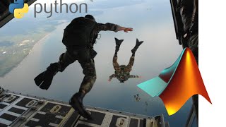 Skydiving Simulation in MATLAB and Python