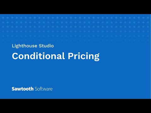 Conditional Pricing