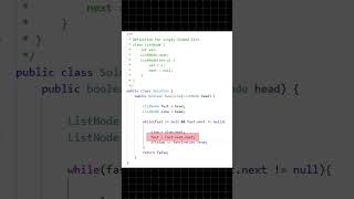 Linked List cycle  #shorts  #linkedlist #dsa