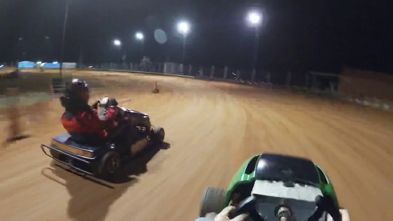 Fxt lawnmower racing 2/16/19 - YouTube