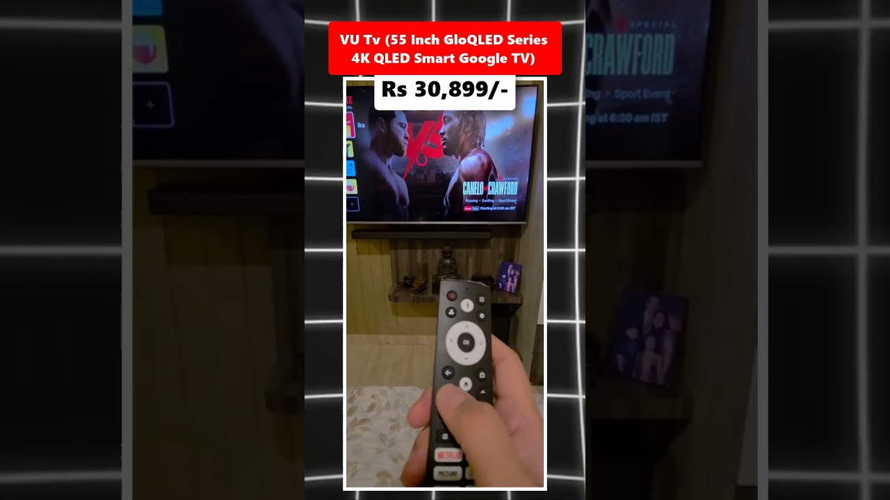 VU Tv (55 Inch GloQLED Series 4K QLED Smart Google TV)