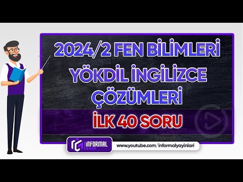 2024/2 YÖKDİL FEN BİLİMLERİ | İNGİLİZCE | PART-1