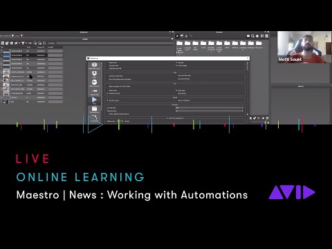 Avid Online Learning — Maestro | News : Working with Automations