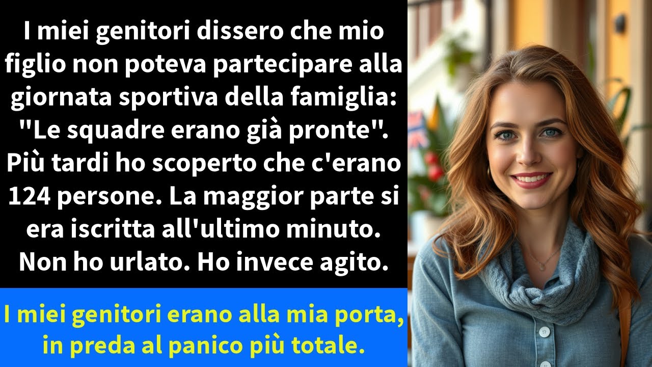 I miei genitori dissero che mio figlio non poteva partecipare alla giornata sportiva della famiglia: