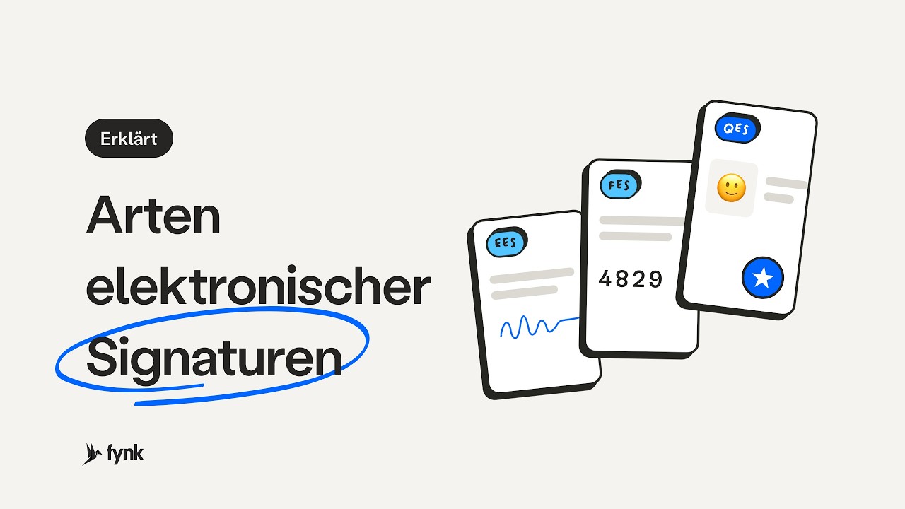 Elektronische Signatur einfach erklärt (EES, FES, QES)