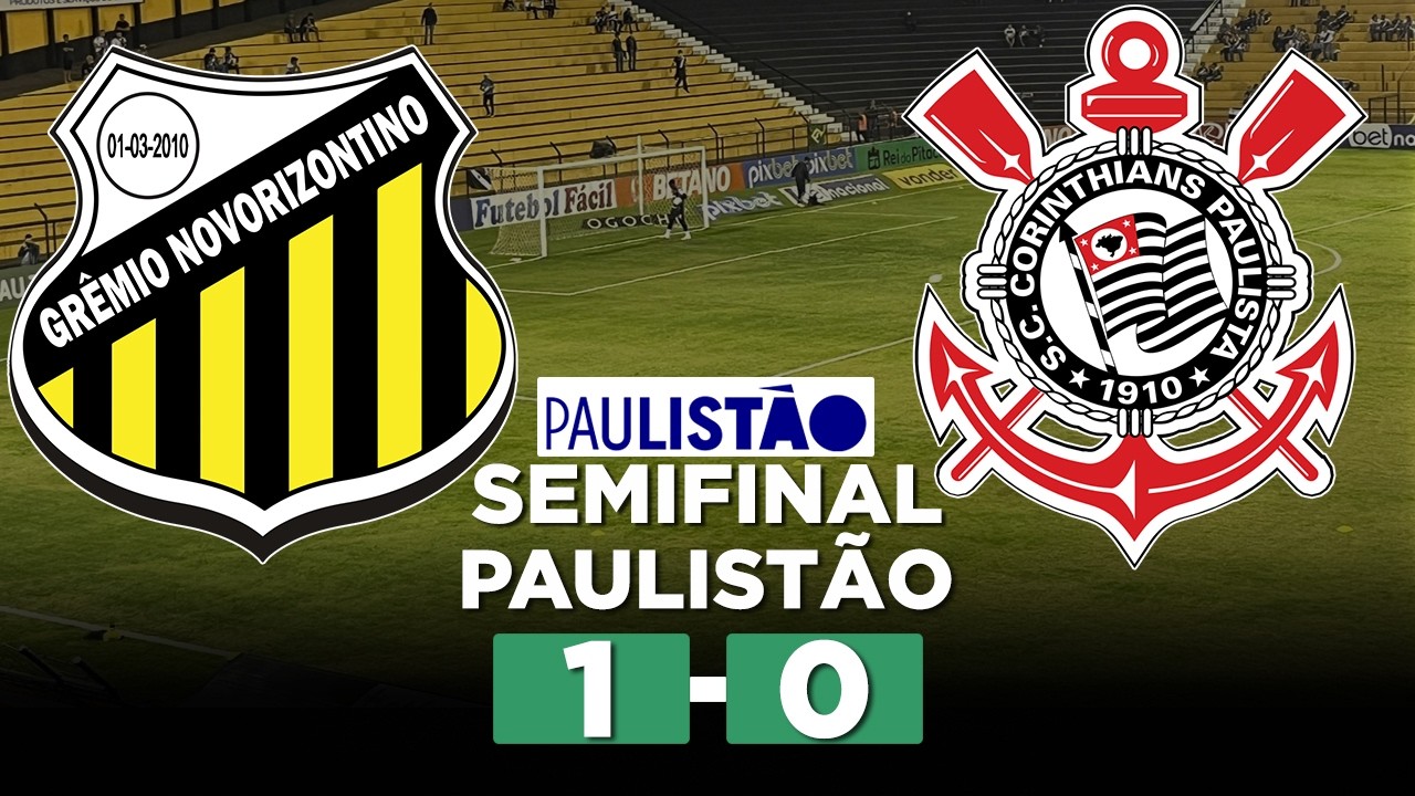 NOVORIZONTINO VENCE O CORINTHIANS E ESTÁ NA FINAL DO PAULISTÃO! NOVORIZONTINO 1 x 0 CORINTHIANS