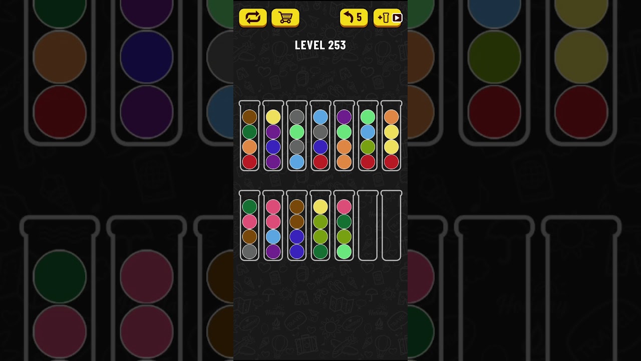 Ball Sort Puzzle - level 253 - YouTube